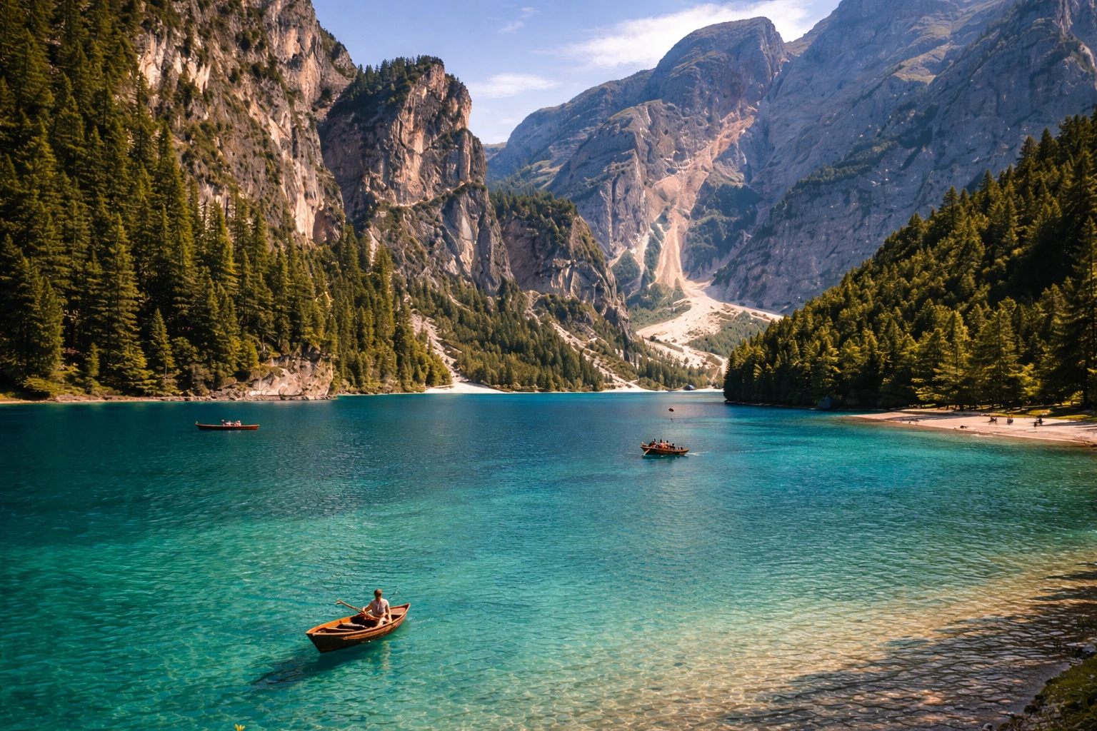 Thailand scenic mountains and lake view